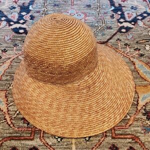 Gabriel Amar For Frank Olive Raffia Straw Sun Hat